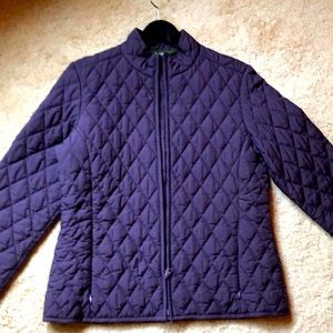 Eddie Bauer quilted purple women’s jacket .